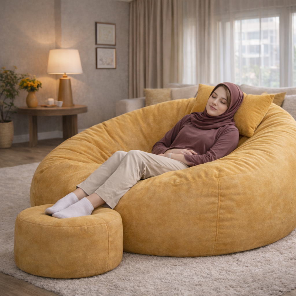 خرید مبل شنی دونفره و بین بگ دونفره از تولیدکننده رلکسو