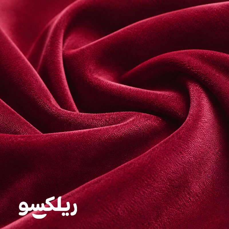 بافت پارچه مخمل مبل شنی پری ریلکسو بنفش
