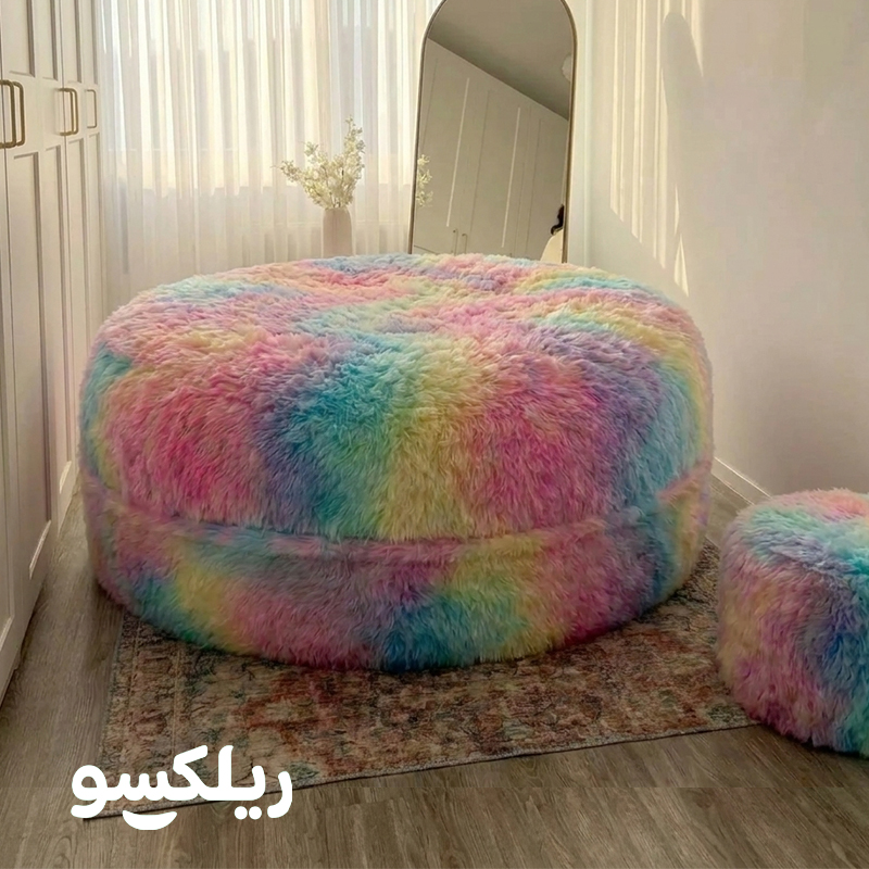 خرید مبل شنی صورتی از فروشگاه ریلکسو برای دختر