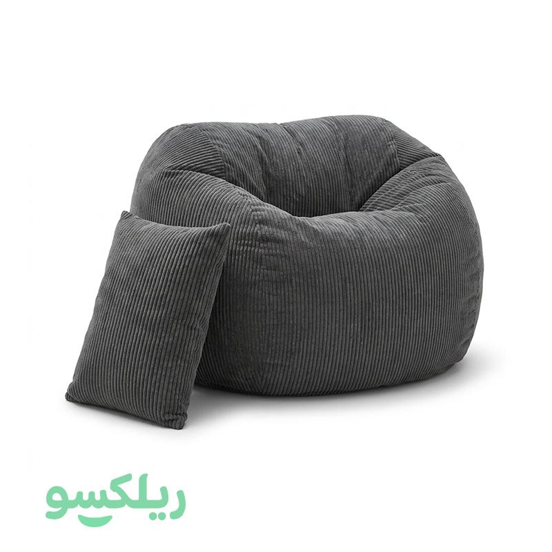 مبل شنی استوانه کبریتی خاکستری | مدل گلد