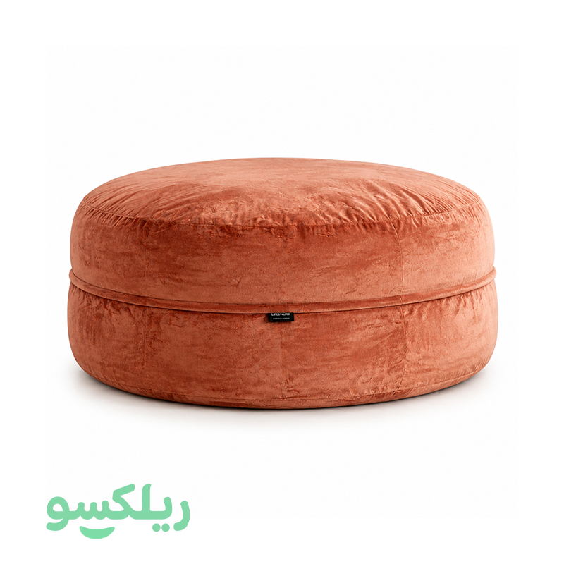 مبل شنی گرد دونفره صورتی | مدل گلد